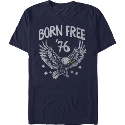 Lost Gods Born Free Eagle Graphic T-shirt In Blue