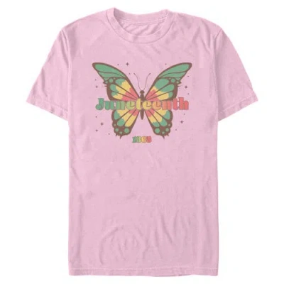 Lost Gods Colorful Juneteenth Butterfly  Graphic T-shirt In Pink