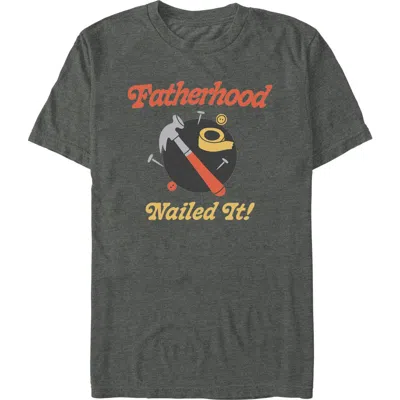 Lost Gods Fatherhood Nailed It  Graphic T-shirt In Black