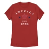 Lost Gods Fourth Of July American Since 1776  Graphic T-shirt In Red