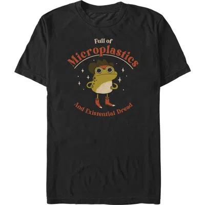 Lost Gods Frog Full Of Microplastics Graphic T-shirt In Black