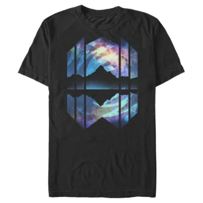 Lost Gods Geometric Northern Lights  Graphic T-shirt In Black