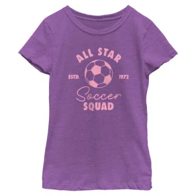 Lost Gods Kids' Girl's  All Star Soccer Squad 1972 Graphic T-shirt In Purple