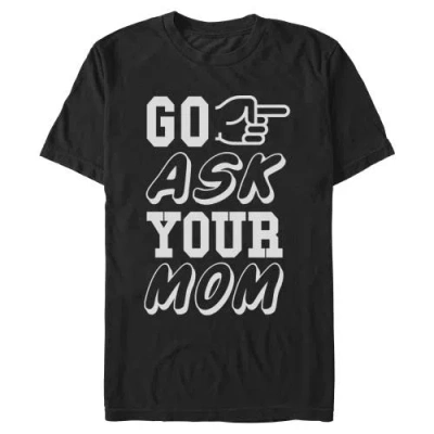 Lost Gods Go Ask Mom  Graphic T-shirt In Black