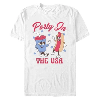 Lost Gods Hot Dog Party In The Usa Graphic T-shirt In White