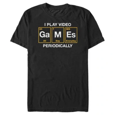 Lost Gods I Play Video Games Periodically  Graphic T-shirt In Black
