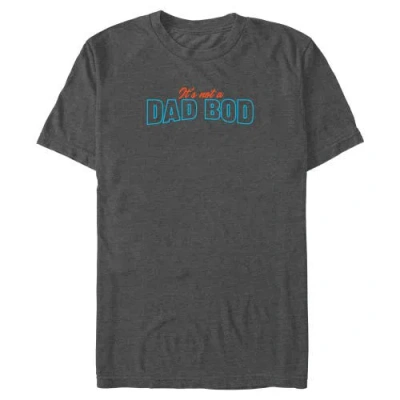 Lost Gods It's Not A Dad Bod Quote  Graphic T-shirt In Gray