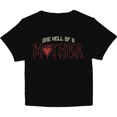 Lost Gods Junior's  One Hell Of A Mother Graphic T-shirt In Black