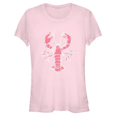 Lost Gods Juniors  American Lobster Artwork T Shirt In Pink