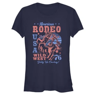 Lost Gods Juniors  American Rodeo Wild West T Shirt In Blue