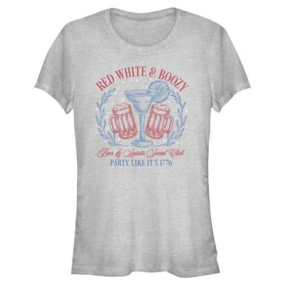 Lost Gods Juniors  Red White And Boozy Party T Shirt In Neutral