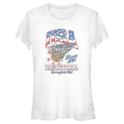 Lost Gods Juniors  Since 1891 Usa Basketball T Shirt In White