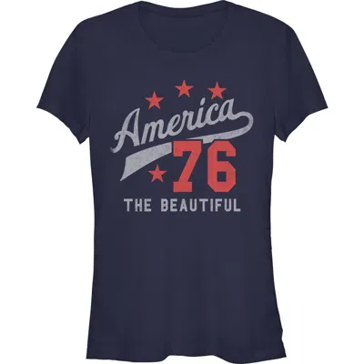 Lost Gods Juniors  The Beautiful America 1776 T Shirt In Blue