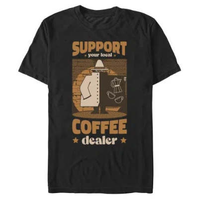 Lost Gods Local Coffee Dealer Graphic T-shirt In Black