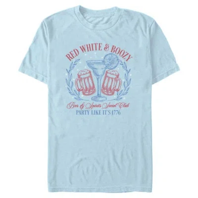 Lost Gods Red White And Boozy Party Graphic T-shirt In Blue