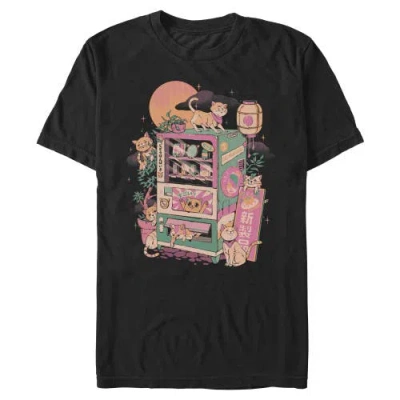 Lost Gods Retro Cat Machine Graphic T-shirt In Black