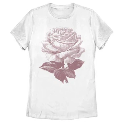 Lost Gods Rose Sketch  Graphic T-shirt In White