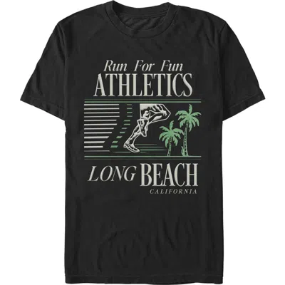 Lost Gods Run For Fun Graphic T-shirt In Black