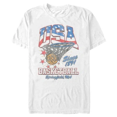 Lost Gods Since 1891 Usa Basketball Graphic T-shirt In White