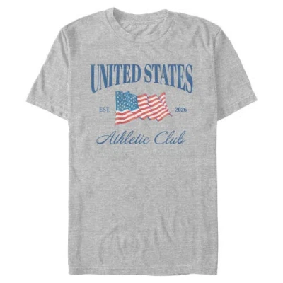 Lost Gods United States Athletic Club Est 2026  Graphic T-shirt In Gray