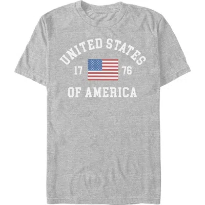 Lost Gods United States Of America 1776 Flag Graphic T-shirt In Gray