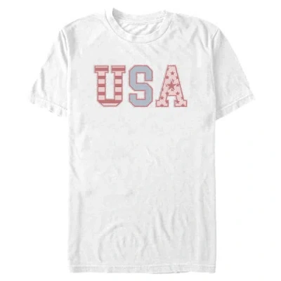 Lost Gods Usa Star Fill Classic Graphic T-shirt In White