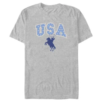 Lost Gods Usa Star Rodeo Graphic T-shirt In Sport Grey