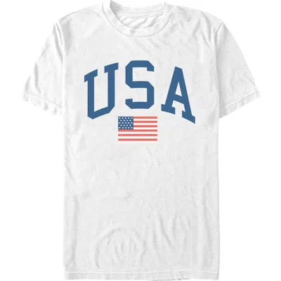 Lost Gods Varsity Usa American Flag Graphic T-shirt In Multi