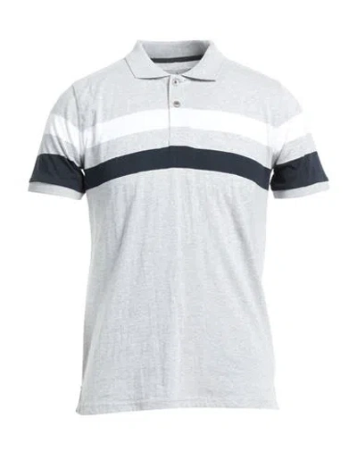 Lost In Albion Man Polo Shirt Light Grey Size M Cotton
