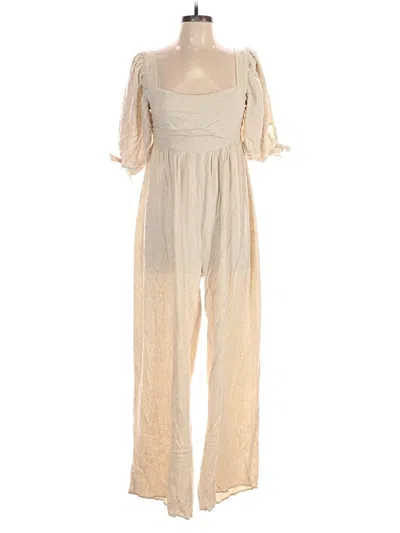 Pre-owned Lost Ink Jumpsuit In Gold
