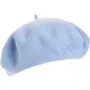 Lost Pattern Bon Chic Wool Blend Beret In Blue