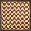 Lost Pattern Checkerboard Pocket Square In Brown