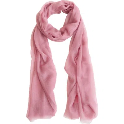 Lost Pattern Featherlight Cashmere Shawl In Pink