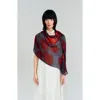 Lost Pattern La Rosa Silk Scarf In Red