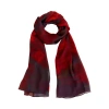 Lost Pattern La Rosa Silk Shawl In Red