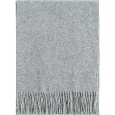 Lost Pattern Lost In Warmth Cashmere Scarf In Gray