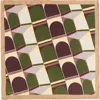 Lost Pattern Modular Silk Pocket Square In Green