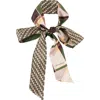 Lost Pattern Modular Silk Skinny Scarf In Multi