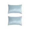 Lost Pattern Nyc Blue Pan Pan Silk Pillowcase Gift Set In Blue
