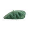 Lost Pattern Nyc "bon Chic" Wool Beret In Green