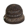 Lost Pattern Nyc "cactus" Crochet Bucket Hat In Brown