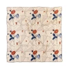 Lost Pattern Nyc "camellia" Large Silk Square Scarf In Neutral