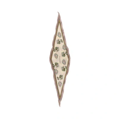 Lost Pattern Nyc "daisy" Silk Diamond Neckerchief In Multi