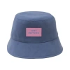 Lost Pattern Nyc "forest" Cotton Reversible Bucket Hat In Blue