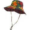 Lost Pattern Nyc Women's Frida X Lost Pattern "frida's Garden" Cotton Reversible Sun Hat - Green In Multi