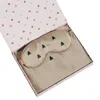 Lost Pattern Nyc Grey Evergreen 2 Piece Silk Gift Set - Silk Pillowcase & Silk Sleep Eye Mask In Gray