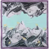 Lost Pattern Nyc "himalaya" Large Silk Scarf In Multi