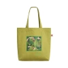 Lost Pattern Nyc "i Am My Own Muse By Frida" Cotton Tote Bag In Green