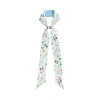 Lost Pattern Nyc "jasmine Tea" Silk Skinny Scarf In Multi