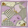Lost Pattern Nyc "journey" Silk Scarf By Shantall Lacayo In Purple